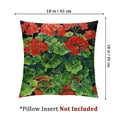 thumbnail image 4 of nygtbtfer Red Geranium Decor Throw Pillow Covers Potting Decorative Pillow Case Cushion Covers with Welcome Words for Sofa (Red Geranium) White, 4 of 7