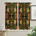 thumbnail image 3 of Mexican Geometric Flower Birds Retro Living Room The Bedroom Home Interior Room Decoration Drapes Kitchen Curtains, 3 of 6
