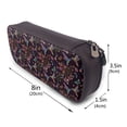 thumbnail image 3 of Picia Humming Bird And Tropical Flowers Pattern Large Capacity PU Leather Pencil Case Organizer Pen Marker Holder Double Zipper Storage Bag Big Pencil Pouch for College Office, 3 of 6