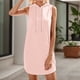 thumbnail image 2 of Vestido informal de mujer: poliéster suave, opaco, adecuado para el día a día, el trabajo, la playa y las fiestas, 2 of 8