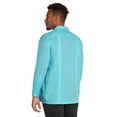 thumbnail image 3 of 9 Crowns Essentials Men's Guayabera Button Down Shirt (Long Sleeve Atoll Blue, X-Large), 3 of 3