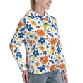 thumbnail image 6 of Sikiie Flower Women's Casual Hoodies Long Sleeve Lightweight Pullover Tops Loose Sweatshirt-Large, 6 of 7