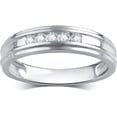 thumbnail image 3 of 1/2 Carat T.W. Diamond 10K White Gold Wedding Bands, 3 of 10