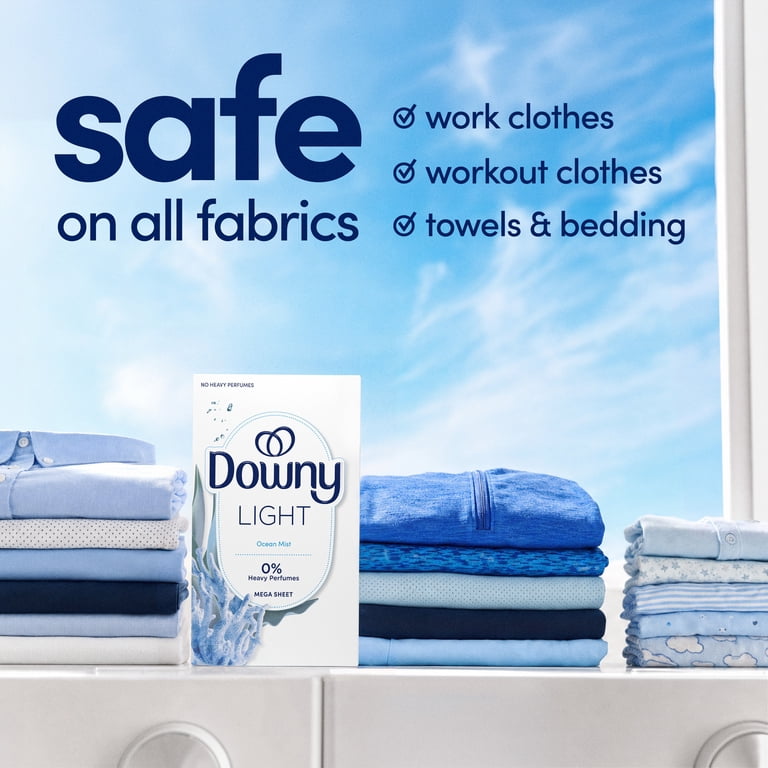 Downy Light Ocean Mist Mega Dryer Sheets, 130 Count photo 7