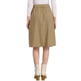 thumbnail image 3 of INSPIRE CHIC Women's Corduroy Skirt High Waist Button Front Belted Midi Skirt Tan M, 3 of 6