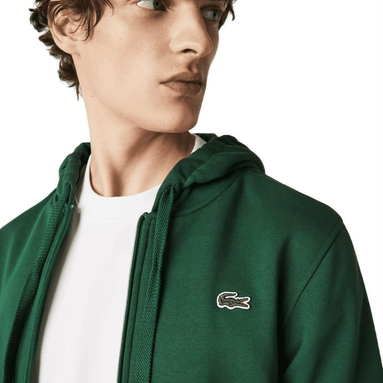 Lacoste Sport Sleeve Fleece Full Zip Hoodie Sweatshirt 3X-Large Green/Green - Walmart.com