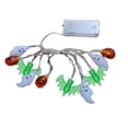 thumbnail image 1 of Halloween 3D Bat Pumpkin String Lights 4.92Ft 10LED Battery Operated Fairy Lights for Indoor Outdoor Party, 1 of 5