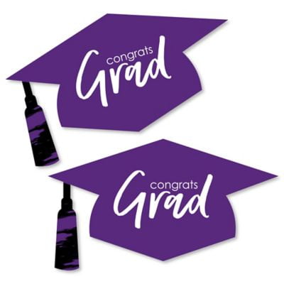 Graduation Hat Decorations DIY Purple 