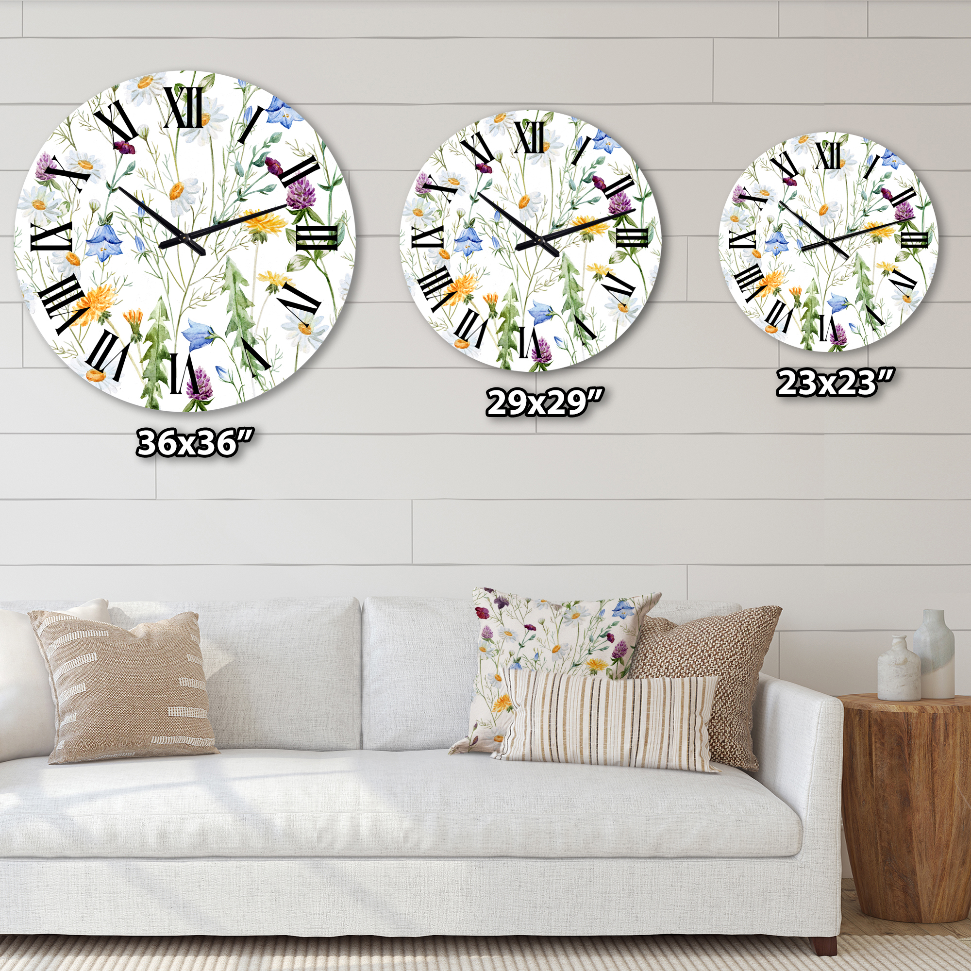 Designart 1 in Quartz Traditional Wall Clock