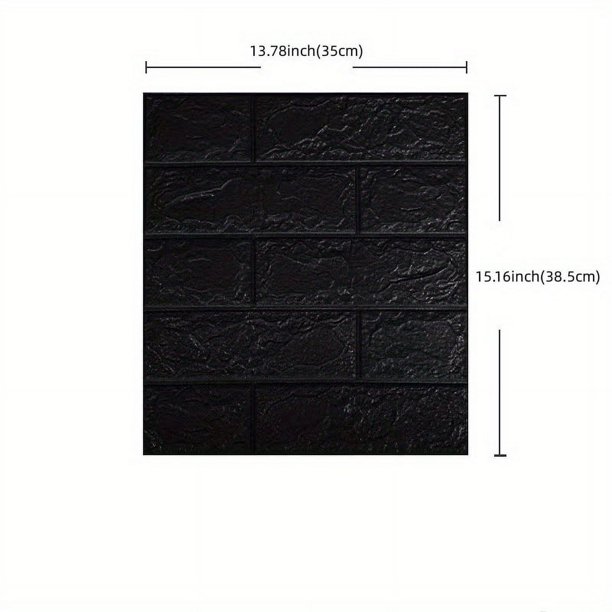 5pcs/10pcs DIY 3D Wall Sticker Wallpaper Foam Soft Brick Self Adhesive Waterproof Mould Proof Room Home Living Room Bathroom Kitchen Bedding Room Decoration