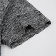 thumbnail image 5 of Men's Three-Button Henley Neck Short Sleeve T-Shirts Casual Shirts Breathable V Neck Tee Summer Basic Tops Gray,L, 5 of 6