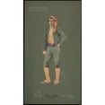 thumbnail image 2 of Pipein Gamba 10x14 Gold Ornate Wood Frame and Double Matted Museum Art Print Titled - Peasant (Chorister) (1906), 2 of 4