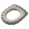 thumbnail image 3 of Universal Thickened Toilet Seat Cover with Handles - Four Seasons Washable Knitted Toilet Ring Set, Full Surround Design for Warmth and Comfort, Fits Most Round & Rectangular Toilets, 3 of 5