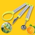 thumbnail image 2 of Juego de 3 cucharas para helado y sacabolas de melón para conos perfectos Juego de cucharas para frutas de acero inoxidable, 2 of 8