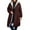 Wine, variant on gbyLJF Women's Winter Puffer Coat Solid Color Fleece Lined Full Zip Down Jackets Long Warm Outwear Jackets with Pockets