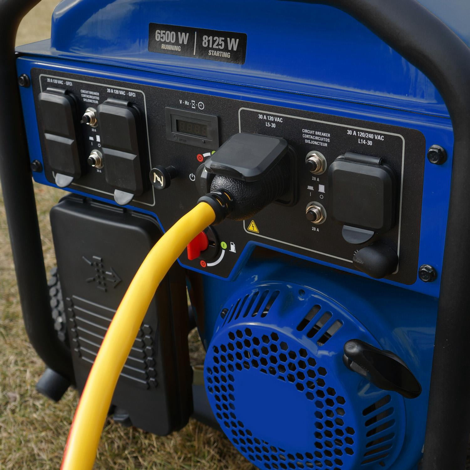 Conntek 50Ft 30 Amp 3-Prong Generator Extension Cord, NEMA L5-30P to L5-30R Twist Lock, 3750W, UL Listed Heavy-Duty STW All-Weather Jacket