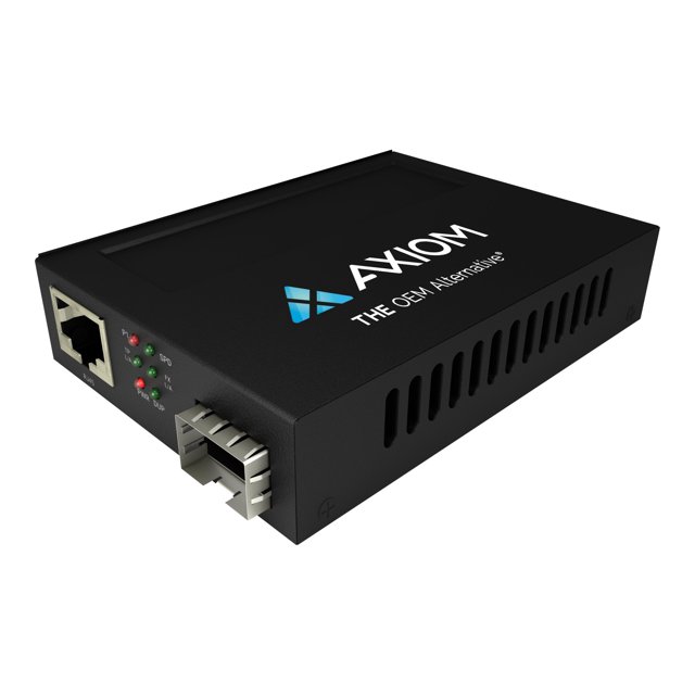 Axiom - Convertisseur de Média Fibre - 1GbE - 10Base-T, 1000Base-TX, 100Base-TX, 1000Base-X - RJ-45 / SFP (mini-GBIC)
