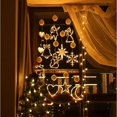 thumbnail image 5 of Lámpara colgante con forma de venado y copo de nieve para Navidad, luz LED, adorno para ventana, decoración para el hogar, Navidad 2024, Año Nuevo, 5 of 5