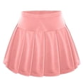 thumbnail image 3 of GYRATEDREAM Girls Activewear Skorts High Waisted Pleated Tennis Skirts Running Workout Athletic Mini Skirts for 10-12Y Pink, 3 of 4