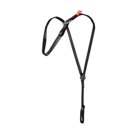 

unbranded Climbing Harness Chest Strap Ascender Belt Fixator Simple Lifting Fixators Fixing Accessory Caving Equipment for Outdoor Sport Black