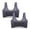 Gray, variant on Idoravan Sports Bras for Women Plus Size Women Lady Lace Gathered Bra Plus Size Sports Bra Underwear Yoga Hollow Out Bra Cup XXL