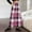 *Hot Pink, variant on ClodeEU Women's Long Plaid Skirt,High Elastic Waist Fall Winter A Line Maxi Warm Wool Skirt With Pockets Orange,Womens Plus XL