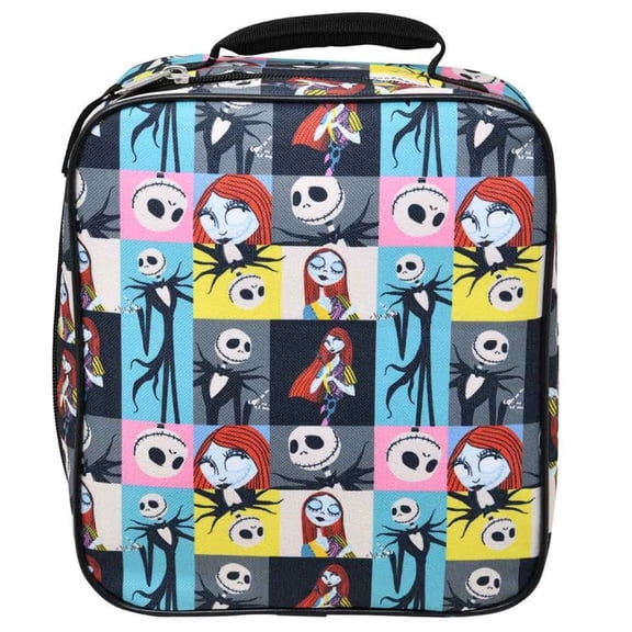 Kids Insulated Lunch Bag with Handle, Nightmare Before Christmas All Over Print North South Rectangle Lunch Bag Design