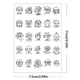 thumbnail image 4 of Tatuaje Dedo Pegatinas Mariposa Temporal Impermeable 10PCS, 4 of 9