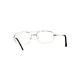 thumbnail image 4 of Mens Metal Rim Classic Rectangular Bifocal Reading Eye Glasses Gold 1.0, 4 of 4
