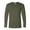 Military-Green, variant on Unisex Softstyle Long Sleeve T-Shirt 100% Ring-Spun Cotton Modern Classic Fit Plain Tee (Black, 2XL)