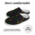 thumbnail image 6 of Lsque Mardi Gras Carnival Pattern Womens Comfort Cotton on Scuff With Memory Foam and Anti-skid Sole Slipper-35/36, 6 of 7
