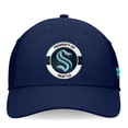 thumbnail image 2 of Men's Fanatics Deep Sea Blue Seattle Kraken Authentic Pro Training Camp Flex Hat, 2 of 4