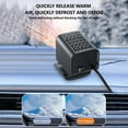 thumbnail image 5 of Eoozwa Portable Car Heater 24V 120W 360° Rotation Fast Heating Cooling Fan Defogger & Defroster Plug-in Cigarette Lighter Small Air Heater, 5 of 9