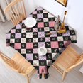 thumbnail image 2 of Pioneer Flower Floral Print Pattern Square Tablecloth, Waterproof Wipeable Spillproof Washable Table Cover for Home Kitchen Party Decor, 60"x60", 2 of 6