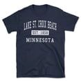 thumbnail image 1 of Lake St. Croix Beach Minnesota Classic Established Men's Cotton T-Shirt, 1 of 1