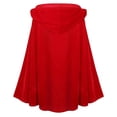 thumbnail image 5 of Women's Velvet Hooded Cape Bow Tie Closure Mid Length Party Dress Up Feastival Outfits, 5 of 8