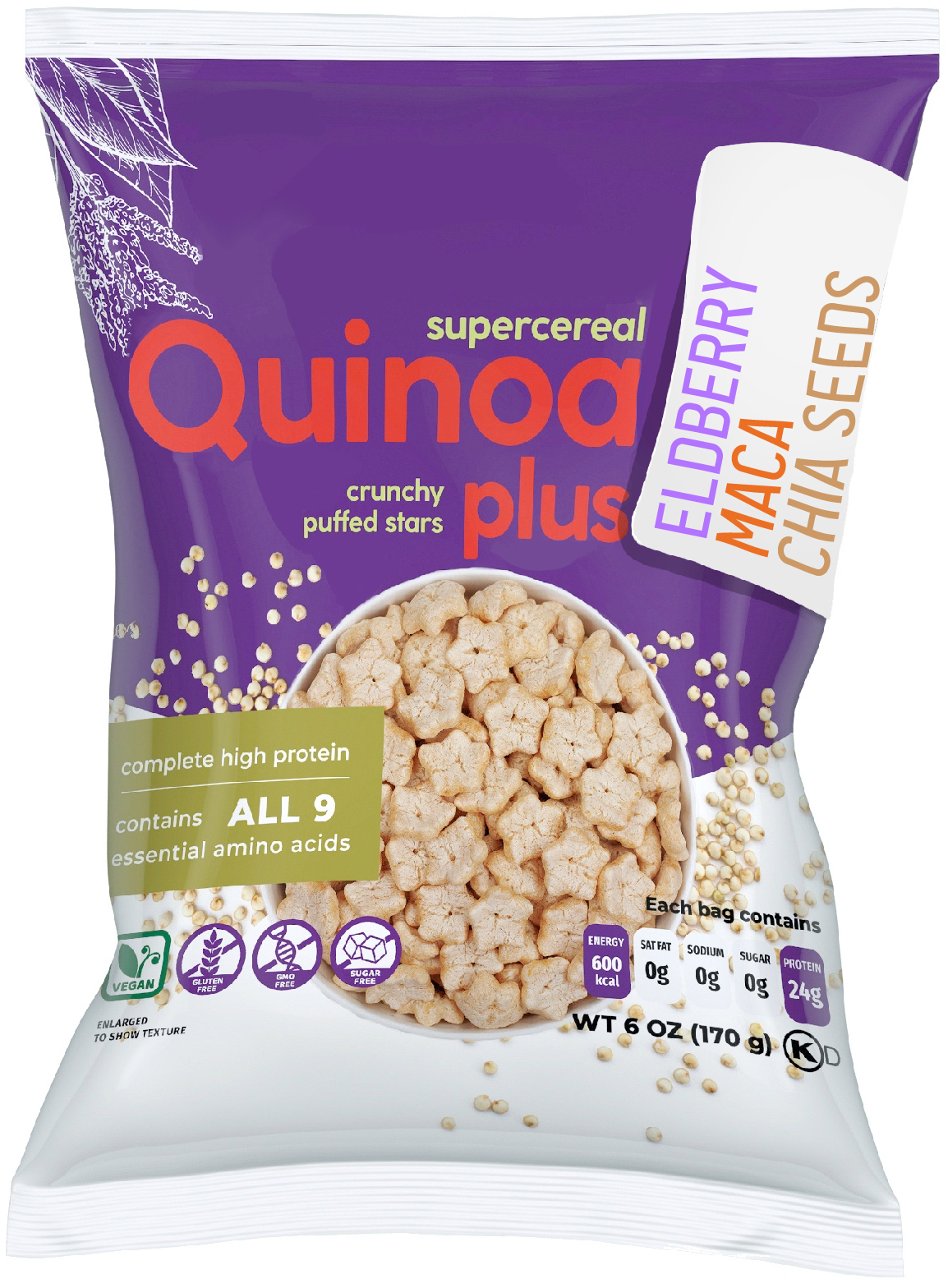 Awsum Snacks Super Cereal with Elderberries Natural Immune Support