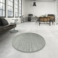 thumbnail image 3 of Ahgly Company Indoor Round Contemporary Dark Gray Abstract Area Rugs, 8' Round, 3 of 6