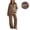 A1-Brown, variant on Modal Pajama Sets for Women off the Shoulder Maternity 2 Piece Outfit Long Sleeve Wide Leg Adjustable Waist Silky Soft Pregnancy Loungewear Home Hospital Sleepwear for Expecting Moms