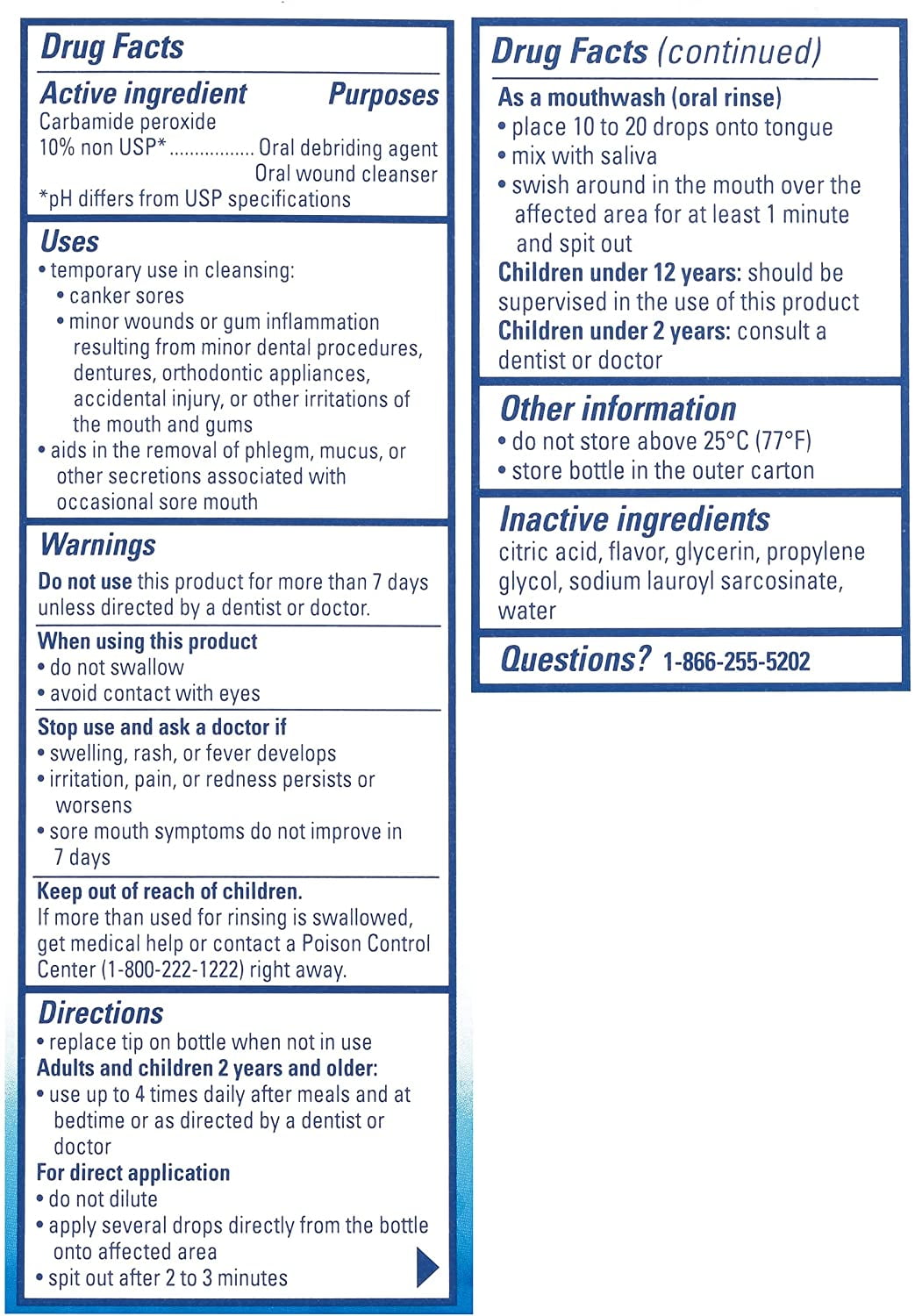 Gly-Oxide Liquid Antiseptic Oral Cleanser, 2 Fl. Oz.