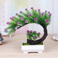 thumbnail image 5 of Visland Artificial Plants Bonsai Simulation Small Tree Fake Flower Pot Tabletop Potted Ornaments Home Decor Hotel Garden Decor, 5 of 7