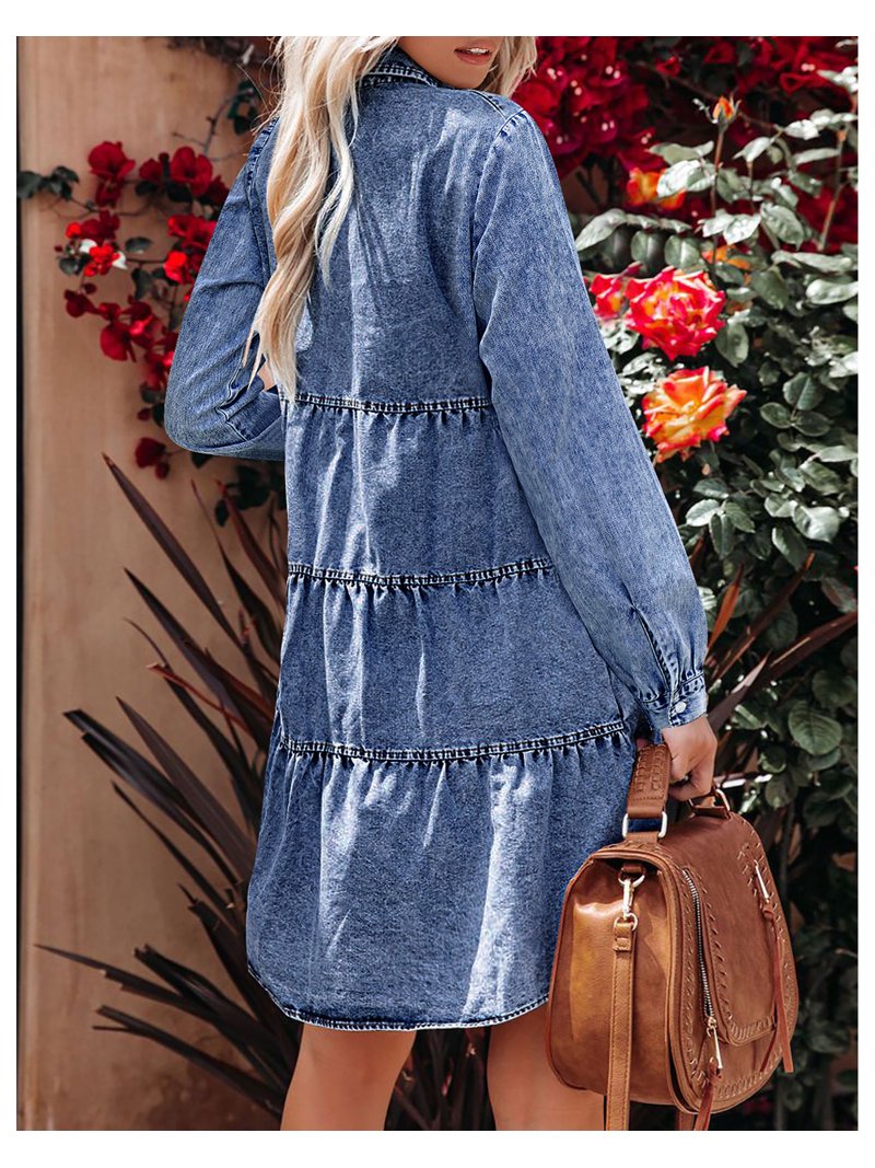 white christmas dresses ASH STRAPLESS MAXI DRESS IN DENIM – AKIRA main image 0