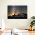 thumbnail image 3 of Elephant Stock Milky Way Over Mount Rainier Wall Art - Horizontal Canvas Wall Art - Living Room Wall Decor - Nature Canvas - Gray And Beige Decor - 12" x 8", 3 of 8