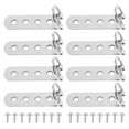 thumbnail image 1 of BESTYASH 8pcs Heavy Picture Hanging Hardware D Rings Metal Silver Mounting Tools For DIY Projects, 1 of 7