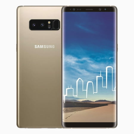 Samsung Galaxy Note 8 Dual-SIM 64GB SM-N950F/DS (No CDMA, GSM only) Factory Unlocked 4G/LTE Smartphone (Maple Gold)