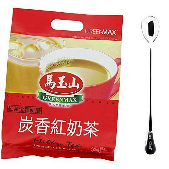 NineChef Bundle - GreenMax (Mayushan) (Mikly Tea (?????) 24 Pack) 1 NineChef ChopStick