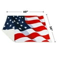 thumbnail image 6 of Catalonia Patriotic US Flag Print Fleece Sherpa Throw Blanket 60*50- Lightweight American National Flag Throw Blanket for Couch Bed Chair Office Sofa - Great Gift Unisex, 6 of 7