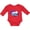 Red, variant on Inktastic Baseball Stars Boys or Girls Long Sleeve Baby Bodysuit