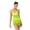 Fluorescent Yellow, variant on Women Sparkly Latin Jazz Dance Dress Corset Cami Top Sleeveless Tassel Fringe Skirt Leotard Dancewear Dusty Pink M