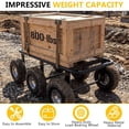 thumbnail image 5 of Maeklon 6 Wheel All Terrain Dolly, 800 Lbs Capacity Wheel Dolly,  36.6"×11.8" Heavy Duty Vehicle Dollies for Moving Cars, Trailers, SUV, Motorcycles and Boats, 5 of 8